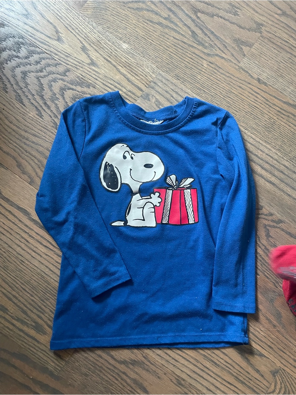 Kids Blue Snoopy Graphic Long-Sleeve Shirt(PJ)